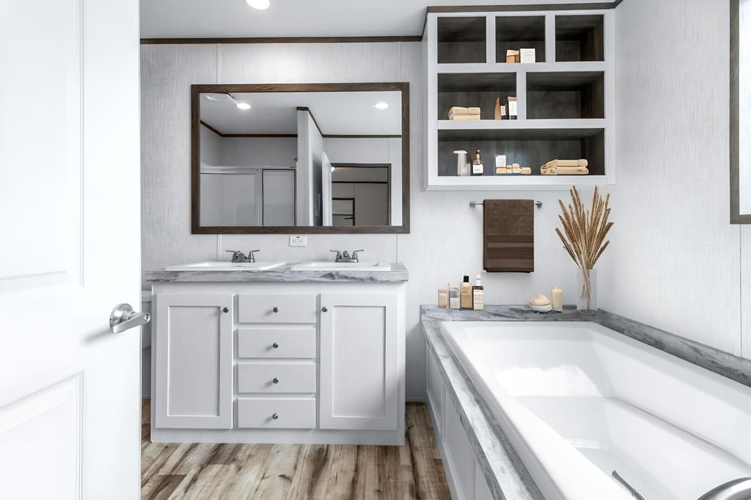The cypress  bathroom home features