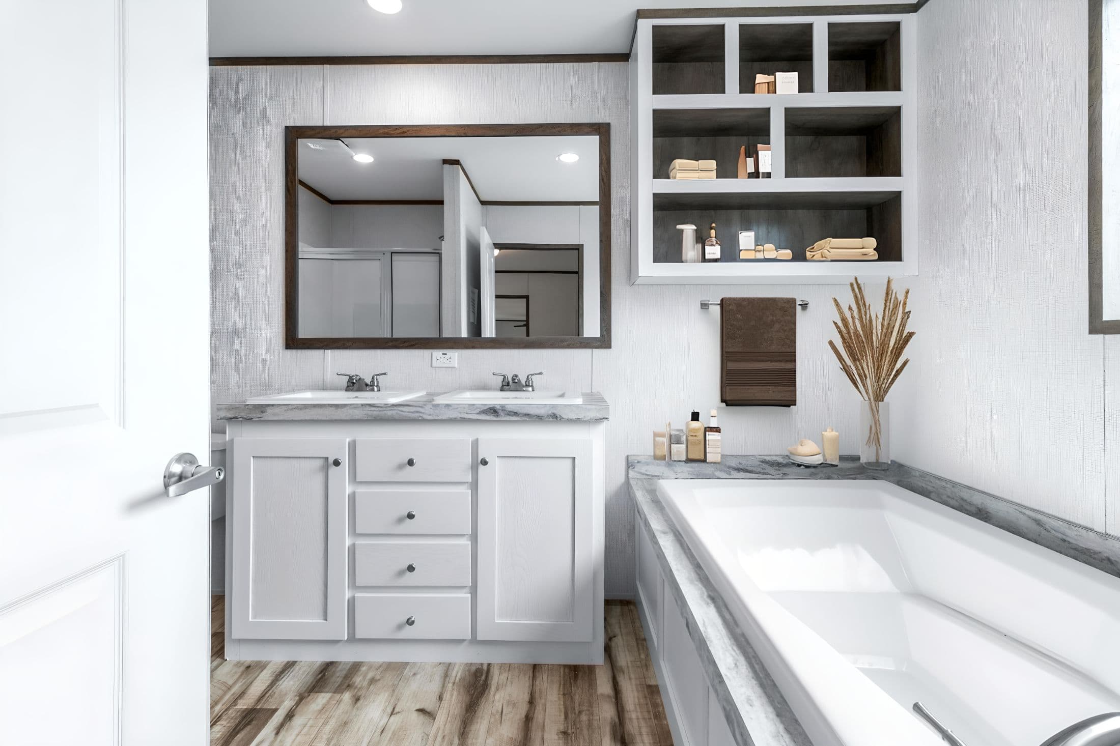 The cypress  bathroom home features