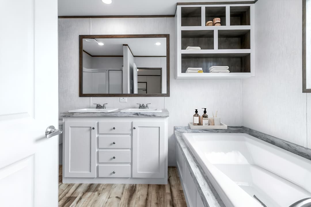 The cypress  bathroom home features