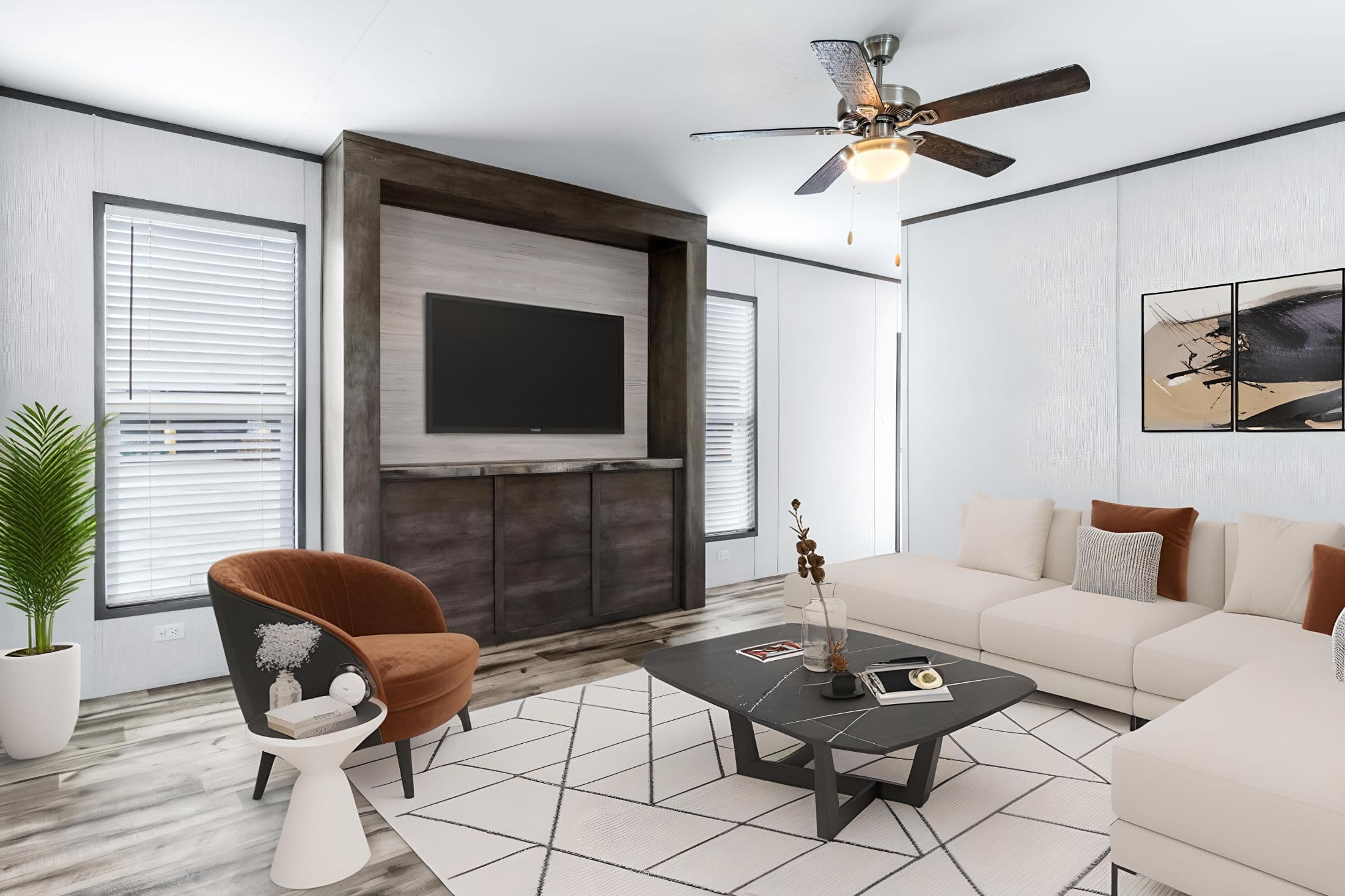 The cypress  interior home features