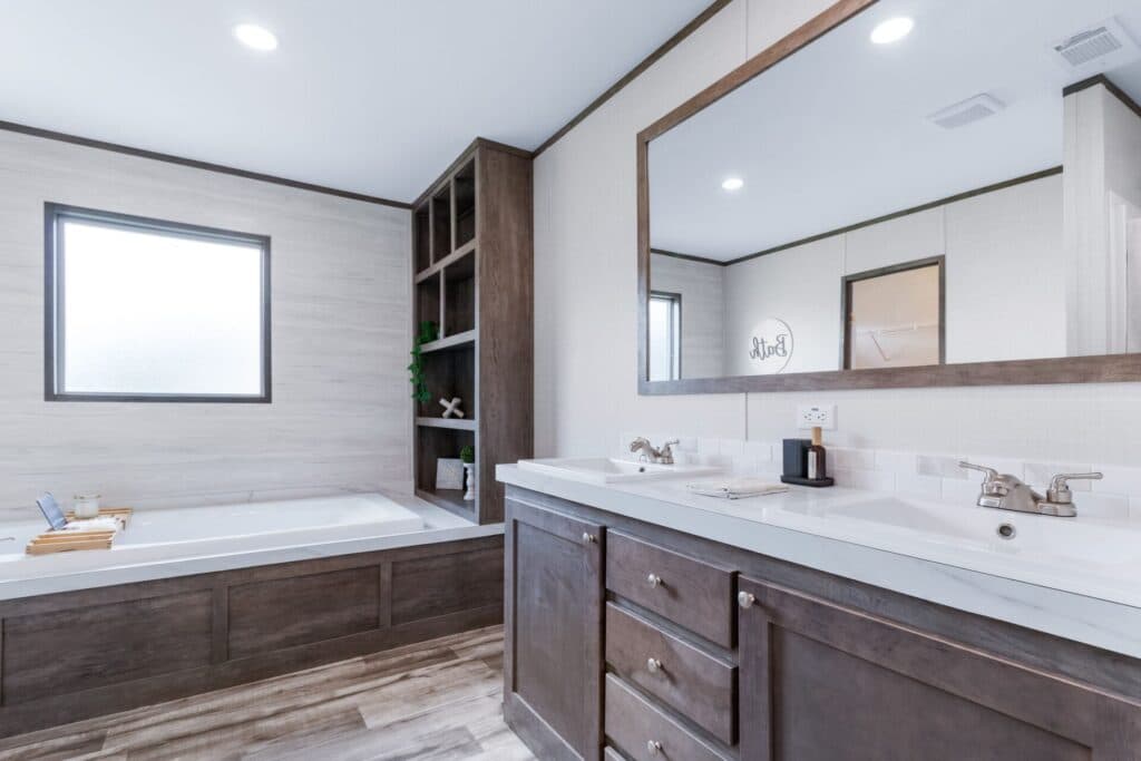 The palmer bathroom home features