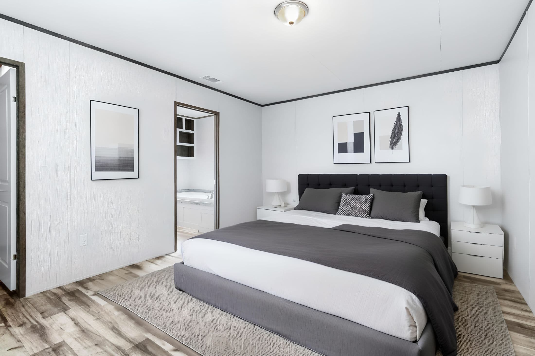 The cypress  bedroom home features