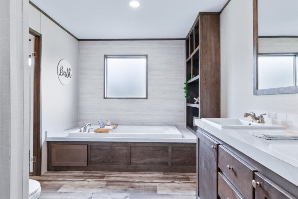 The palmer bathroom home features