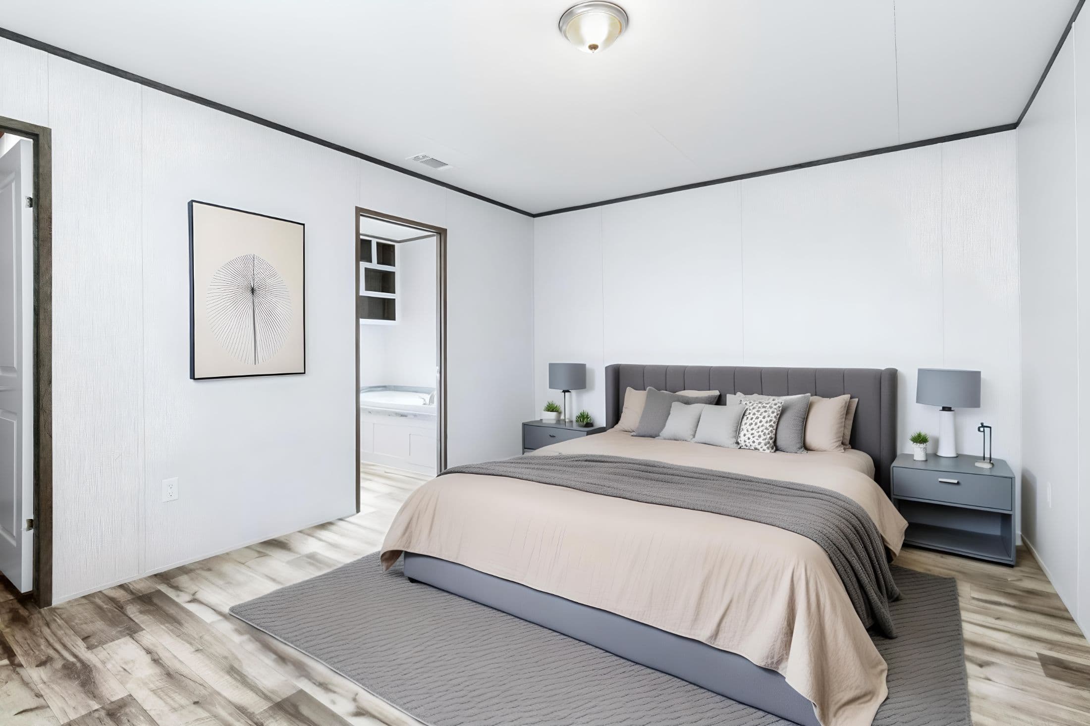 The cypress  bedroom home features