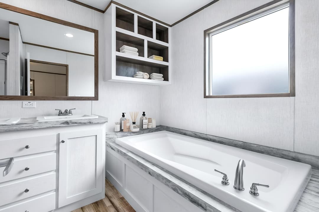 The cypress  bathroom home features