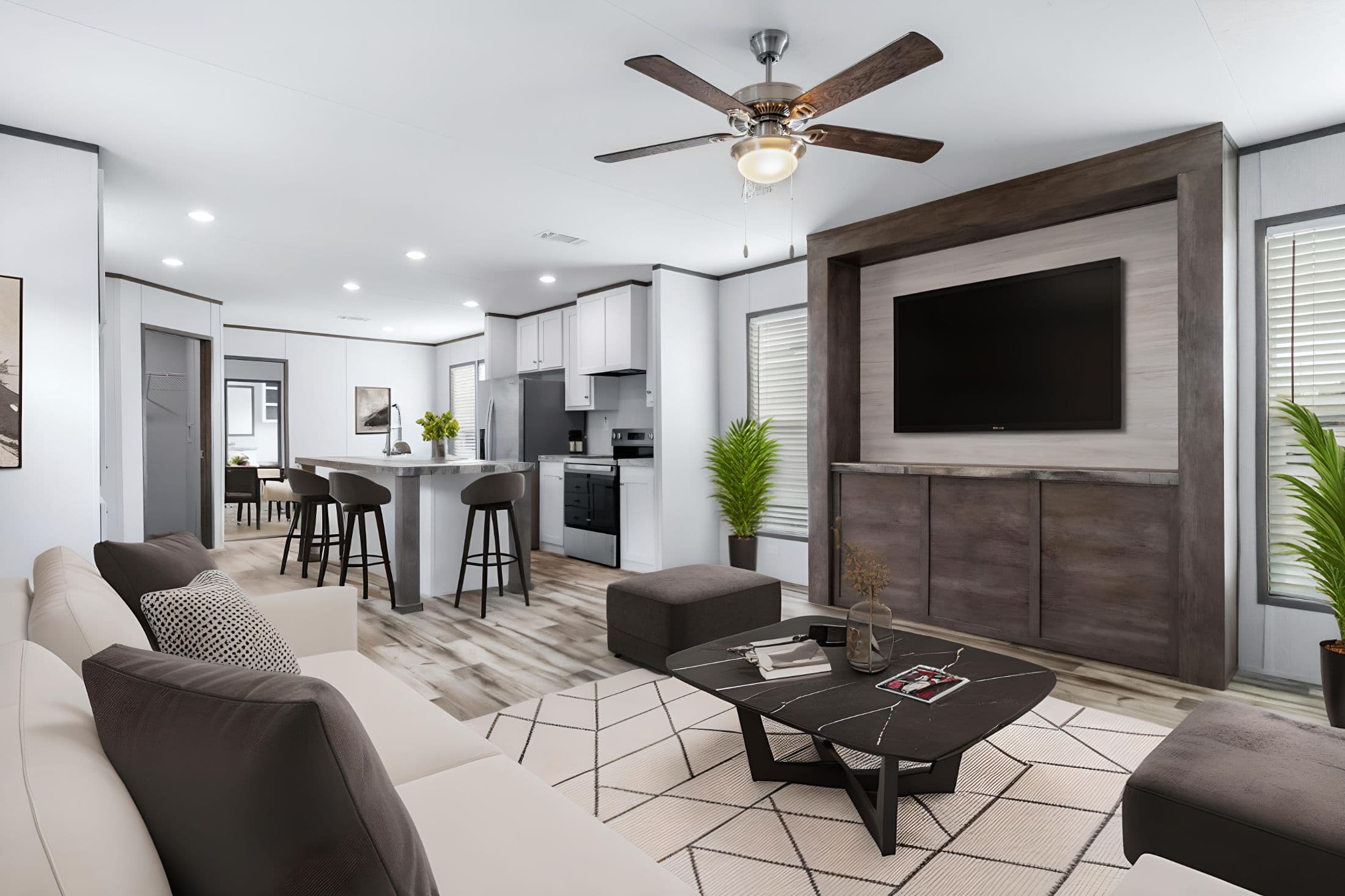 The cypress  hero and interior home features